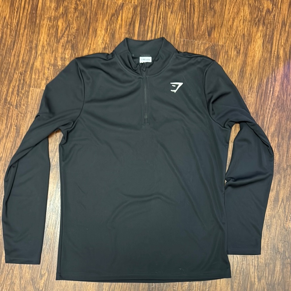 Gymshark Black Quarter-Zip Pullover